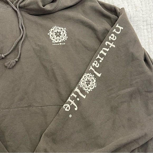 Natural Life Gray Graphic Hoodie Surf Van XXL EUC - Picture 4 of 6